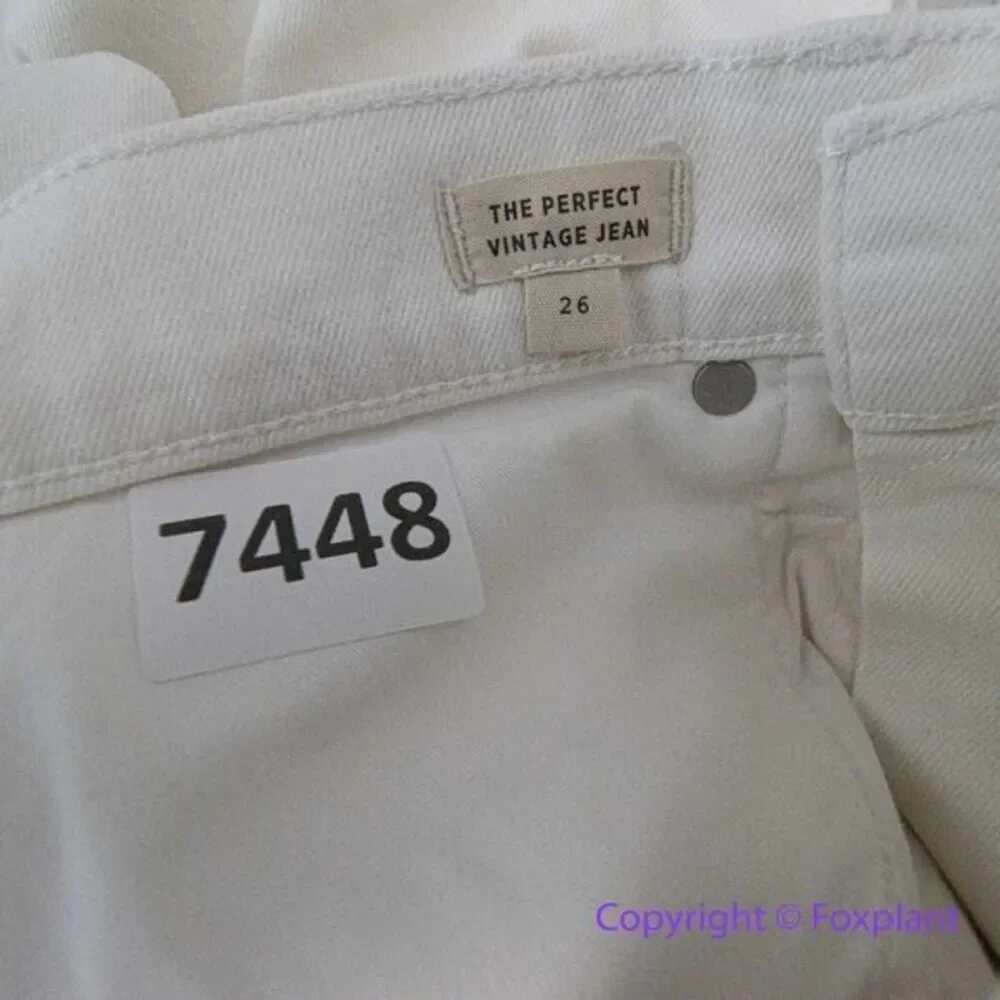 New! Madewell The Perfect Vintage Jean in Tile‎ White, size 26